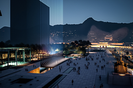 서울시가 광화문 광장에 조성할 '감사의 정원' 지상부. 서울시 제공